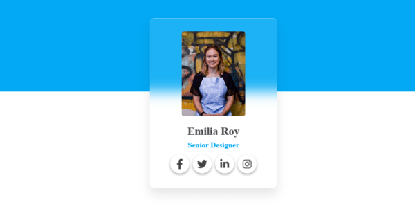 Amazing Id Card Design Using Html Css - Developergtm