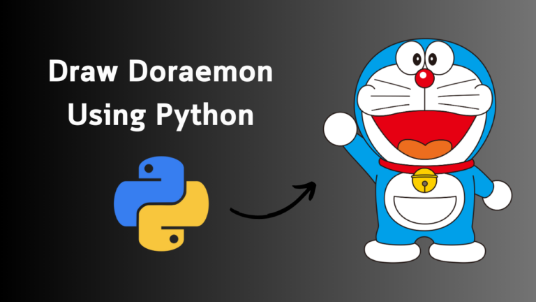 Draw Doraemon Using Python Turtle With Source Code